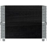  Okviri za palete 2 kom crni 100 x 50 cm od masivne borovine | shoptok.hr