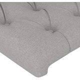 vidaXL LED posteljno vzglavje svetlo sivo 144x7x118/128 cm blago | Shoptok.si