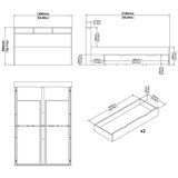 Tvilum Bračni krevet u dekoru hrasta s prostorom za odlaganje bez podnice 140x200 cm u prirodnoj boji Ikast – | shoptok.hr