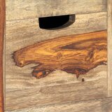  Komoda siva 100 x 30 x 50 cm od masivnog drva akacije | Eponuda.ba