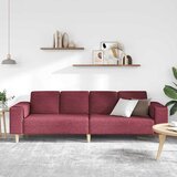  Kauč za dnevni boravak Vinska crvena 250 x 77 x 76 cm Poliester | shoptok.hr