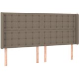  box spring s madracem LED smeđesivi 160x200 cm tkanina | shoptok.hr