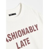 Sinsay Pamučna majica s natpisom | shoptok.hr