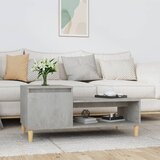 The Living Store Klubska mizica betonsko siva 100x50x45 cm konstruiran les - Klubska Mizica, (21575272) Cene