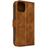 AVIZAR Ovitek mehak na dotik za iPhone 14, preklopna denarnica - rjava, (20670273) Cene
