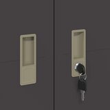 Ormarić Omarica za shranjevanje 2 pcs Črna 60 x 40 x 200 cm Jeklo, (5000152586) | Shoptok.si