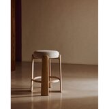 Kave Home Bež/u svijetloj prirodnoj boji barska stolica od čvrste jeseni (visine sjedala 65 cm) Granite – | shoptok.hr