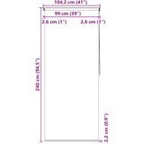  Roleta za tuš 100 x 240 cm s uzorkom mjehurića | shoptok.hr
