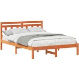 Krevetna konstrukcija Smeđa 120 x 190 cm Čvrsto borovo drvo | shoptok.hr