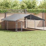 Vanjski kavez za pse s krovom 300 x 300 x 150 cm | shoptok.hr