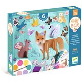 Djeco Velik kreativni komplet – Fluffy box – čarobni svet gozdnih živalic | Shoptok.si