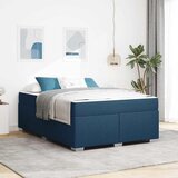  Krevetna konstrukcija s madracem Plava 160 x 200 cm tkanina | shoptok.hr