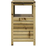  Miza za sajenje s policami 82,5x45x81 cm impreg. borovina | Shoptok.si