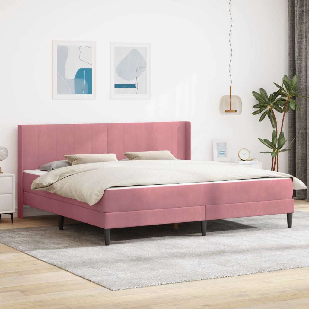  Okvir za krevet Ružičasta 180 x 200 cm Baršun - Ružičasta 180 x 200 cm | shoptok.hr