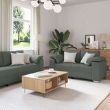  Set kauča od 3 dijela s jastučićima u tamnosivoj tkanini | shoptok.hr