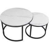 MID.YOU Klubska Miza Leyton, Bela, Črna, 2 Kos | Shoptok.si