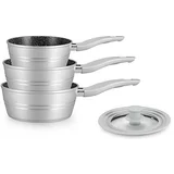 kaserole set od 3 komada, siva