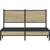Metalni okvir kreveta bez madraca boja hrasta sonome 137x190 cm | shoptok.hr