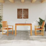  Komplet za jedilnico v vrtu 3 pcs Rjava Trden akacijev les, (5000043399) | Shoptok.si