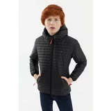 River Club Boy's Water and Windproof Lined Black Hooded Coat