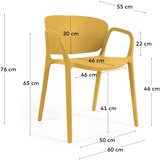 Kave Home Žuta plastična vrtna stolica Ania – | shoptok.hr