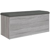  Klupa za cipele siva boja hrasta 102x42x45 cm konstruirano drvo | shoptok.hr