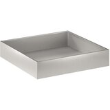  Vrtna saksija Srebrna 100 x 100 x 20 cm Nehrđajući čelik | shoptok.hr
