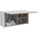  Kupaonski zidni ormarić sivi Sonoma 60x25x30 cm izrađeno drvo | shoptok.hr