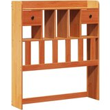  Knjižna postelja brez vzmetnice vošč. rjava 75x190 cm borovina, (21653696) | Shoptok.si