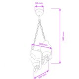 Brilagi - Luster na lancu QUEEN 2xE14/40W/230V bukva/wenge | Eponuda.com