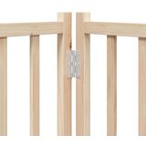  Vrata za pse s vratašcima 8 panela sklopiva 640 cm drvo topole | shoptok.hr