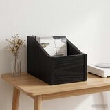  Kutija za LP ploče Crni hrast 18 x 32 x 18 cm Konstruirano drvo | shoptok.hr