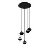 Eglo Perpigo visilica/5, gu10, 5x5w, crno/bijela | shoptok.hr