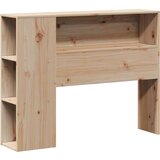  Krevet s regalom za knjige bez madraca 75x190 cm borovina - Prirodna 75 x 190 cm | shoptok.hr
