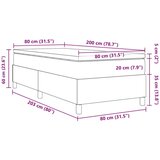  Postelja s škatlastim dnom z vzmetnico 80x200 cm Kordurojna tkanina, (22082752) | Shoptok.si