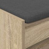  Haldna klop z blazino s polico Sonoma hrast 103 x 38 x 45 cm, (5000155675) | Shoptok.si