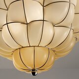  siru - plafonska svetiljka pouff 3xE27/60W/230V hrom/bež venecijansko staklo | Eponuda.com