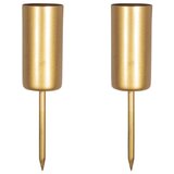 RAYHER Svečnik za visoke sveče 2,3cm, višina 5 cm, zlat, set 2, (22005915) Cene