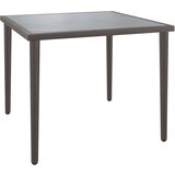 vidaXL Vrtna miza siva 48x48x37 cm jeklo, (21208275) | Shoptok.si