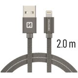Swissten kabel USB/Lightning, platneni, 2m, sivi Cijene