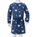 vidaXL Dječja haljina s dugim rukavima modra 92 | shoptok.hr