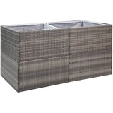  Vrtna sadilica siva 157 x 80 x 80 cm od poliratana | shoptok.hr