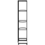  Stalak za cvijeće s 5 katova 44 x 23 x 100 cm crni željezni | Eponuda.com