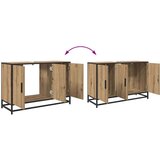 vidaXL Kopalniška omara za umivalnik artisan hrast 90 x 33 x 60 cm | Shoptok.si