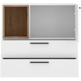 Modern Living Komoda Marlow, Bela, Barva Hrasta | Shoptok.si