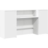 Maison Chic Sprejemna miza - Računalniška miza - pisarniška miza bela 200x50x103,5 cm inženirski les, (21785040) | Shoptok.si