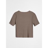 Sinsay Rebrasta bluza s bisernim gumbima od viskoze Slike
