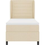  s opruga kutije s madracem Krema 100 x 200 cm tkanina | shoptok.hr