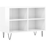 Maison Chic TV omarica - TV stojalo - Televizijska omarica visok sijaj bela 69,5x30x50 cm inženirski les, (21698903) Cene