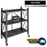  Polica metalna sklopiva sa točkićima 87x71x34cm | ePonuda.com